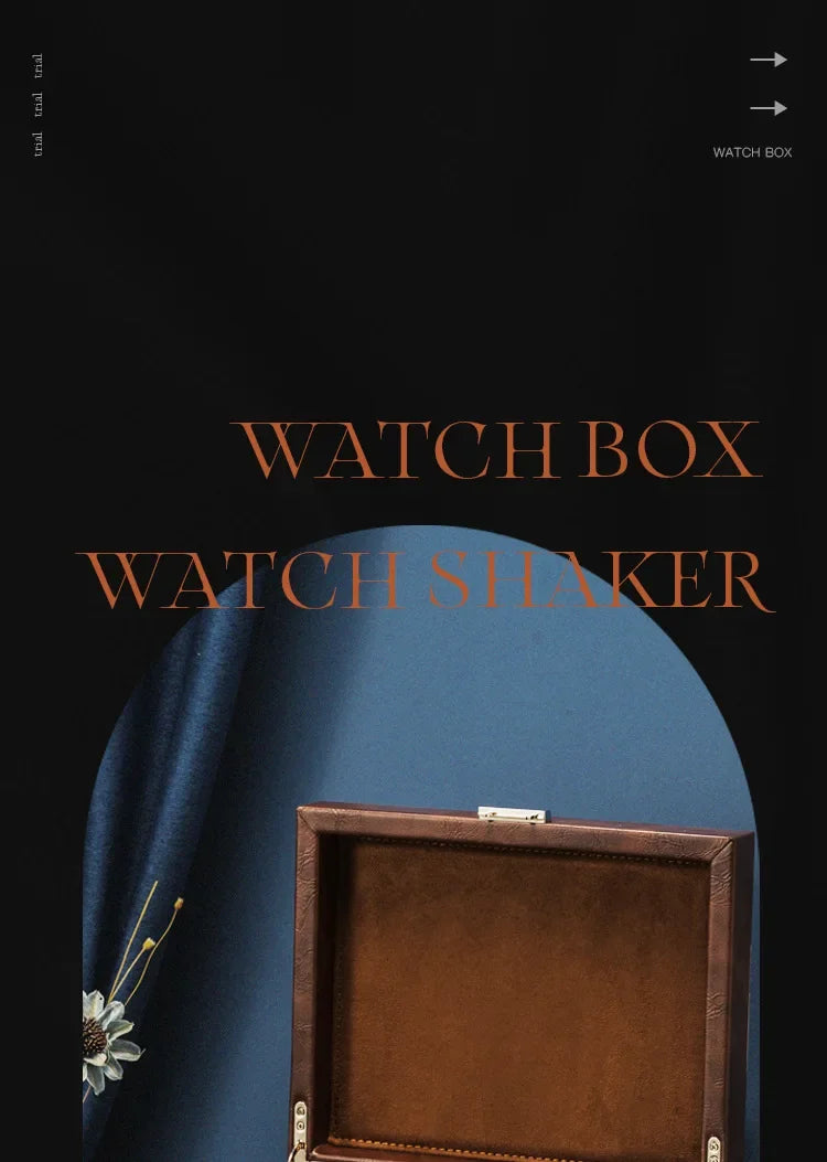 Watch Winders for Mechanical Watches Automatic Rotator Holder Double Layer Black Cabinet Storage Box Display Box Quiet No Noise