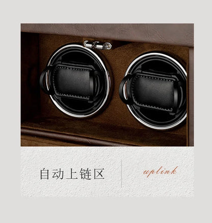 Watch Winders for Mechanical Watches Automatic Rotator Holder  Double Layer Black Cabinet Storage Box Display Box Quiet No Noise